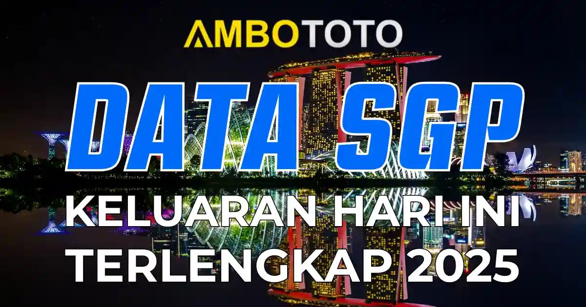 Data SGP Hari Ini Minggu 13 April 2025 AmboToto